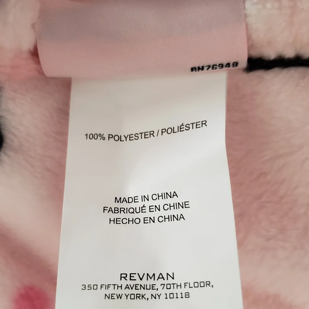 Betsey Johnson Holiday Treats Pink Plush Throw Blanket 50 x 70 NWT
